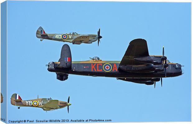 Battle of Britain Memorial Flight Canvas Print by Paul Scoullar