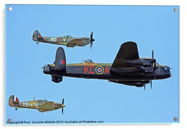 Battle of Britain Memorial Flight Acrylic by Paul Scoullar