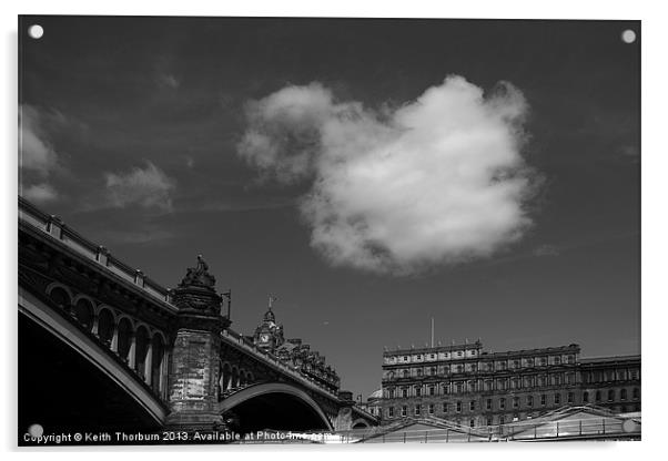 Waverly Bridge Acrylic by Keith Thorburn EFIAP/b