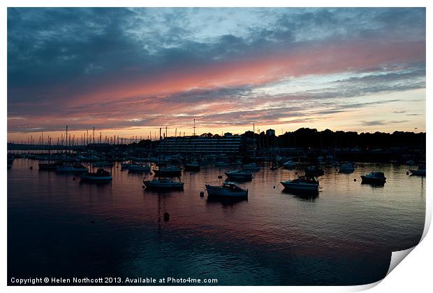 Tamar Sunset Print by Helen Northcott