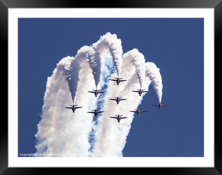 9 Reds over the top Framed Mounted Print by Keith Campbell