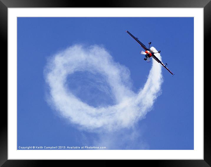 Blades Barrel Roll Framed Mounted Print by Keith Campbell
