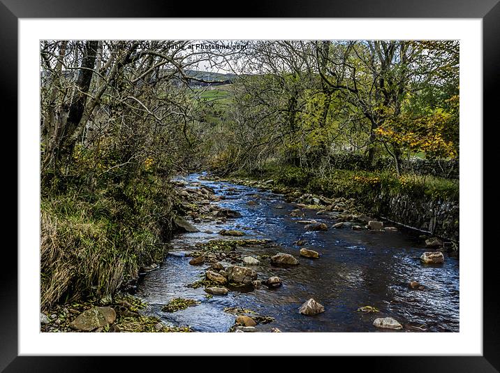 River Swale Yorkshire Dales Framed Mounted Print by Trevor Kersley RIP