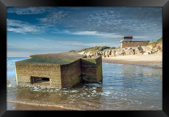 Hemsby Pill Box Framed Print by Stephen Mole