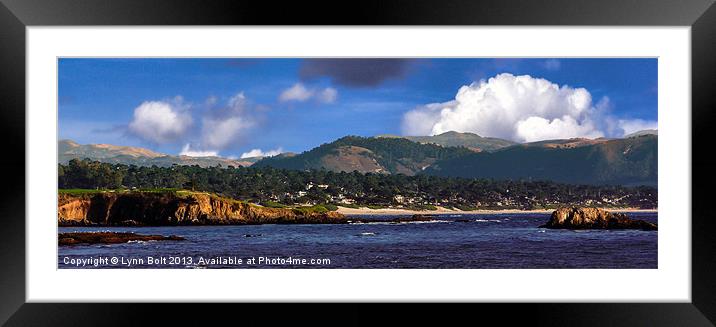 Monterey Bay California Framed Mounted Print by Lynn Bolt