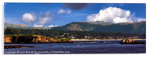 Monterey Bay California Acrylic by Lynn Bolt