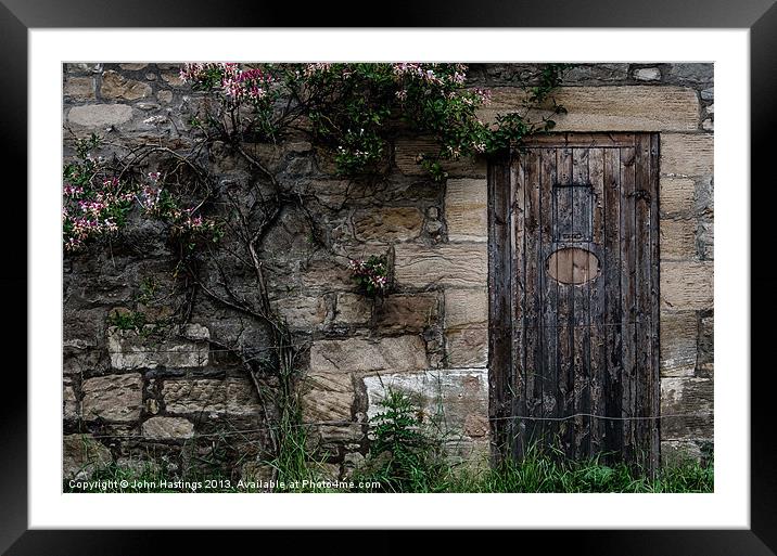 A Door to the Past Framed Mounted Print by John Hastings