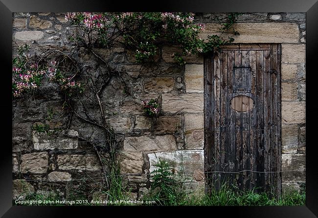 A Door to the Past Framed Print by John Hastings