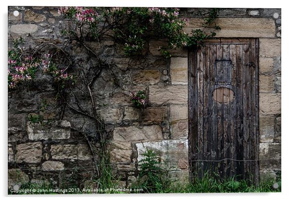 A Door to the Past Acrylic by John Hastings
