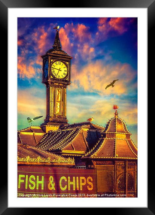 Welcome to Brighton Framed Mounted Print by Chris Lord