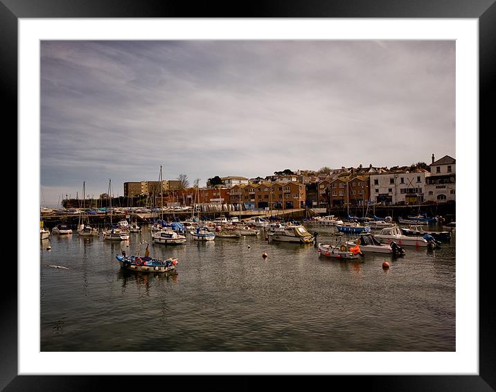 Paignton Harbour Framed Mounted Print by Jay Lethbridge