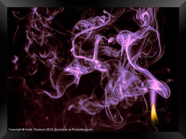 Fire and Smoke Framed Print by Keith Thorburn EFIAP/b