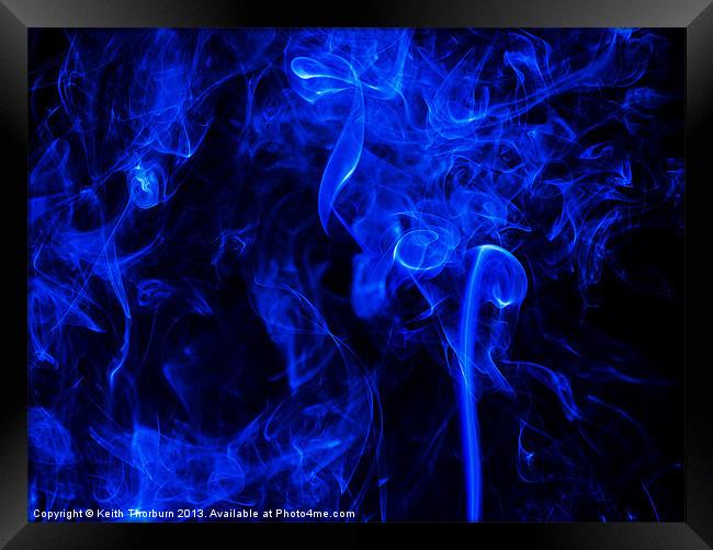Smoke Abstract Framed Print by Keith Thorburn EFIAP/b