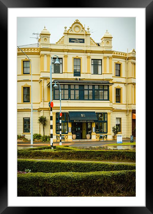 The Esplanade Hotel, Auckland, New Zealand Framed Mounted Print by Mark Llewellyn