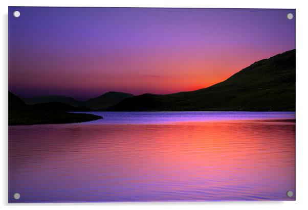 Angle Tarn sunset Acrylic by Robert Fielding