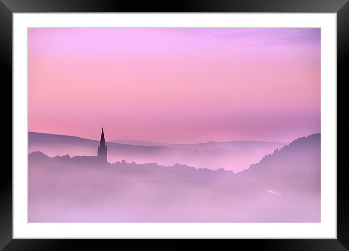 Belmont church in the morning mist Framed Mounted Print by Robert Fielding