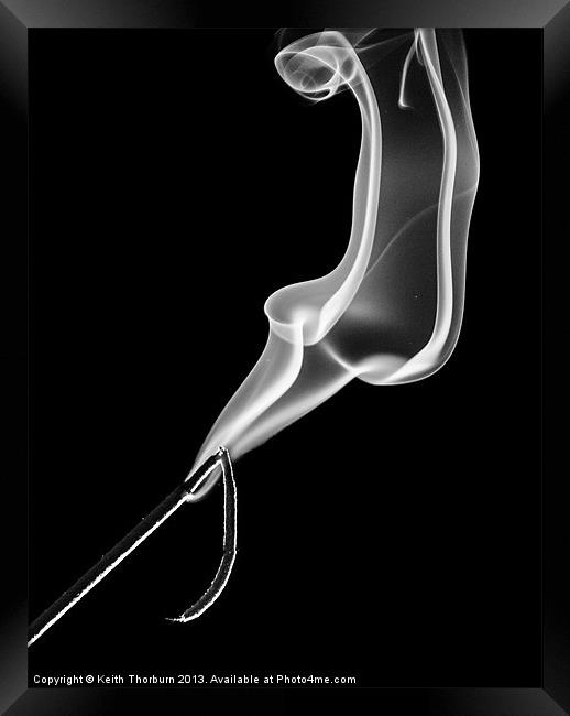 Incense and Smoke Framed Print by Keith Thorburn EFIAP/b