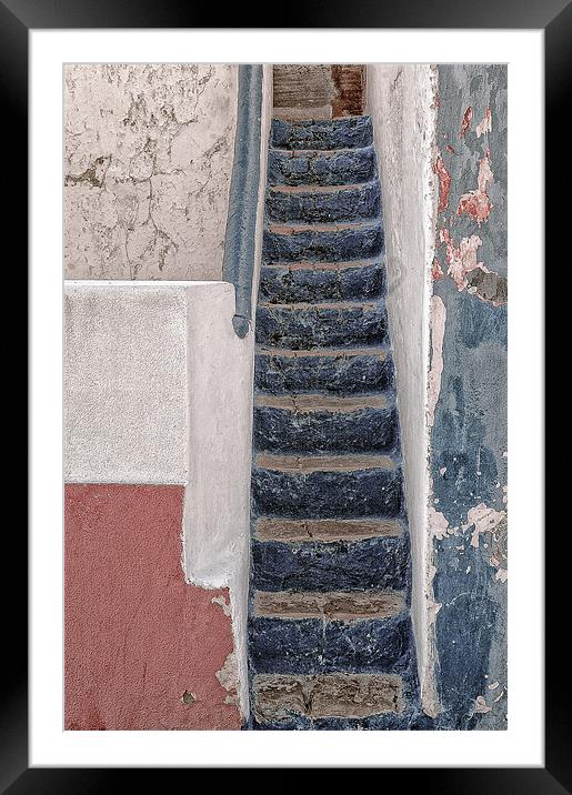 Portugese Steps Framed Mounted Print by Mary Lane