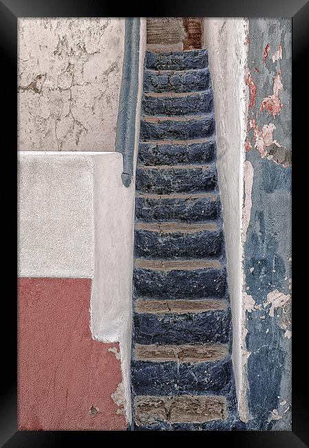 Portugese Steps Framed Print by Mary Lane