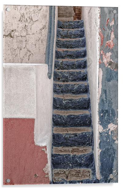 Portugese Steps Acrylic by Mary Lane