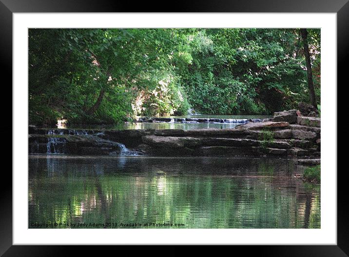 Emerald Waters Framed Mounted Print by Pics by Jody Adams