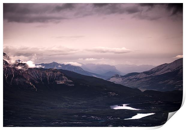 Jasper Tramway Summit Print by jordan whipps