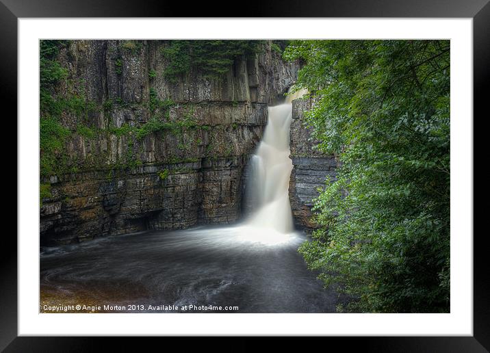 High Force Classic View Framed Mounted Print by Angie Morton