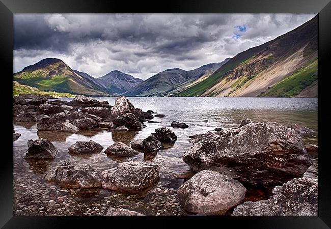 A WastWater Spot of Blue Framed Print by Ray Nelson