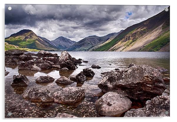 A WastWater Spot of Blue Acrylic by Ray Nelson