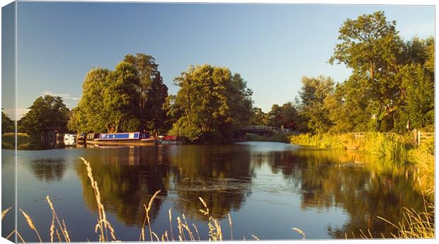River Wey pyrford Canvas Print by Clive Eariss