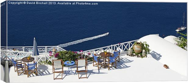 The View From The Terrace Canvas Print by David Birchall