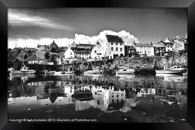 Scottish Crail Harbour Framed Print by Andy Anderson