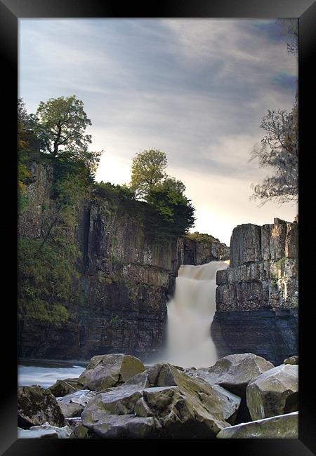 High Force, Teesdale Framed Print by Heather Athey