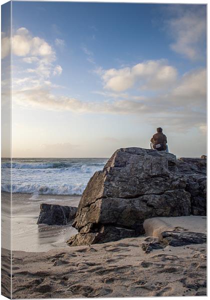 Between a Rock and a Nice place. Canvas Print by Kieran Brimson