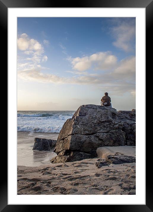 Between a Rock and a Nice place. Framed Mounted Print by Kieran Brimson