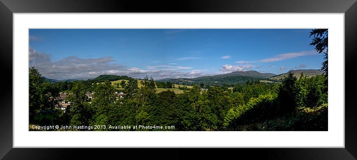 Rural Perthshire Panorama Framed Mounted Print by John Hastings