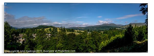 Rural Perthshire Panorama Acrylic by John Hastings