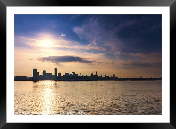 Liverpool Waterfront Dawn Framed Mounted Print by Rob Lester