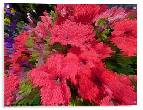 Flowers in Extrude Acrylic by Robert Gipson