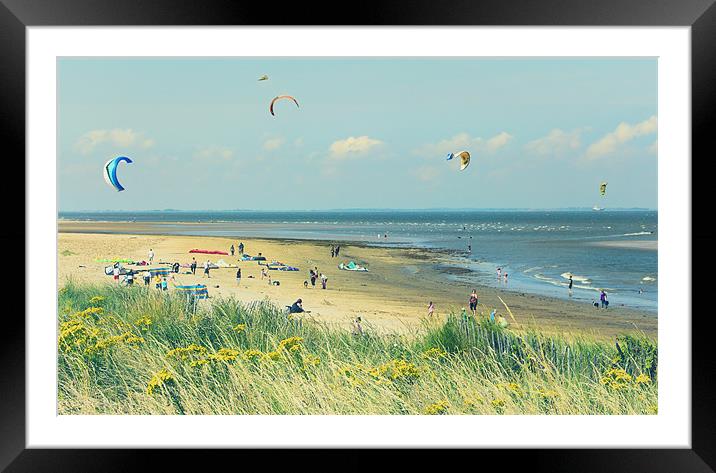 Cleethorpes Beach in Summer Framed Mounted Print by Rick Parrott