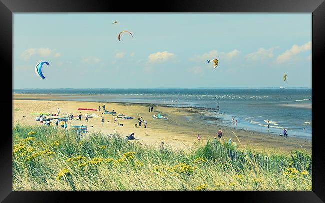 Cleethorpes Beach in Summer Framed Print by Rick Parrott