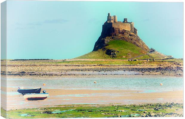 Lindisfarne Castle Holy Island Canvas Print by Rick Parrott