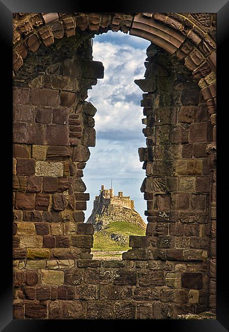 Lindisfarne, Castle, Holy Island, Framed Print by Rick Parrott