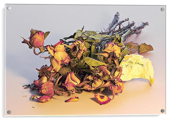 Yesterdays Roses Acrylic by Rick Parrott