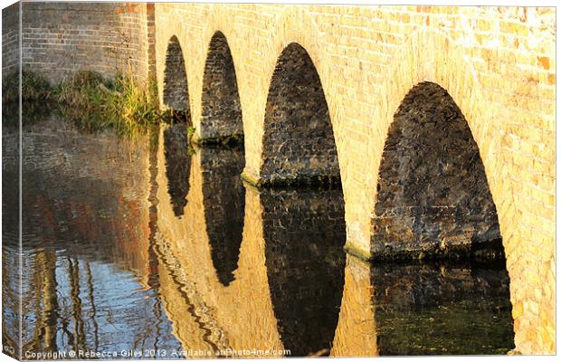 The Arches  Canvas Print by Rebecca Giles