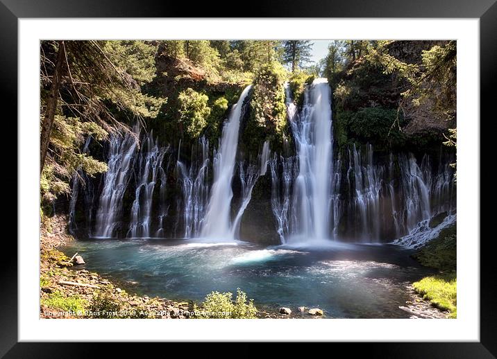 McArthur-Burney Falls Memorial State Park Framed Mounted Print by Chris Frost