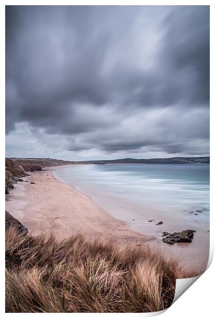 Stormy Beach Print by Kieran Brimson