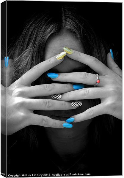 Finger nails Canvas Print by Rick Lindley