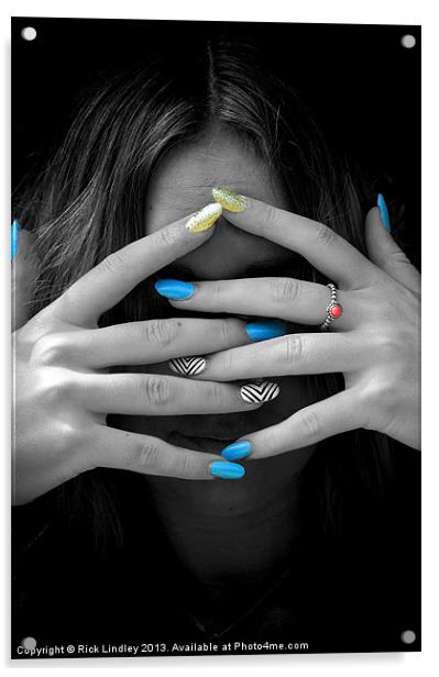 Finger nails Acrylic by Rick Lindley