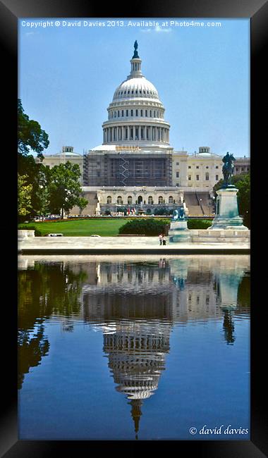 Capitol Building Framed Print by David Davies